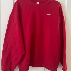ALO Yoga Vibrant Red Pullover